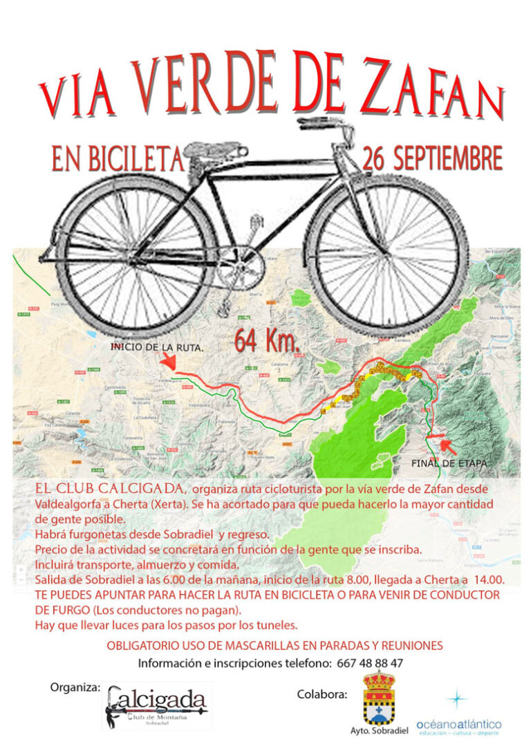 Via Verde de Zafan en Bicicleta