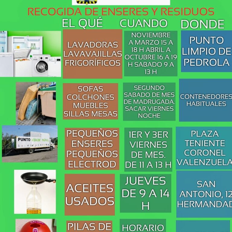 Recogida de enseres y residuos
