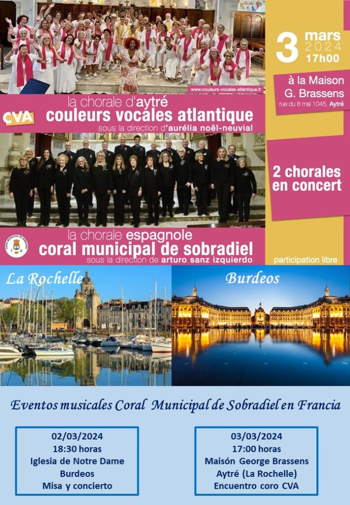 La Coral Municipal de Sobradiel viaja a Francia