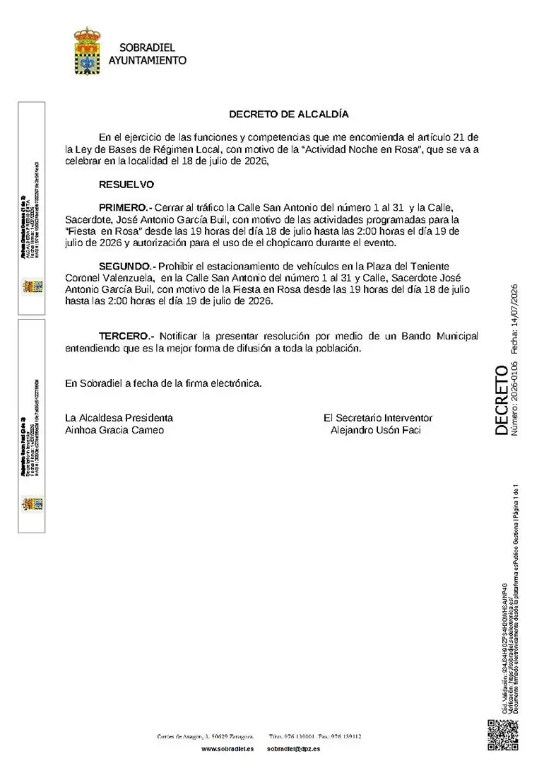 Aviso-Sobradiel